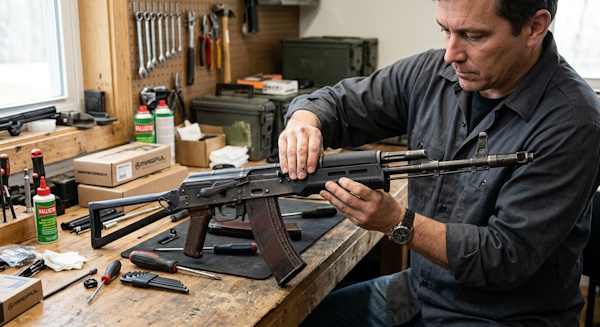 Установка цевья Magpul на АК без обращения к оружейному мастеру